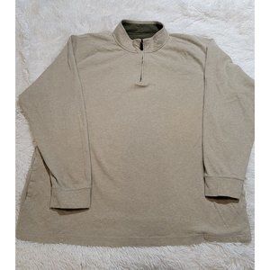 Bob Timberlake Pullover Long Sleeve Shirt, 1/4 Zip, Size 2XL